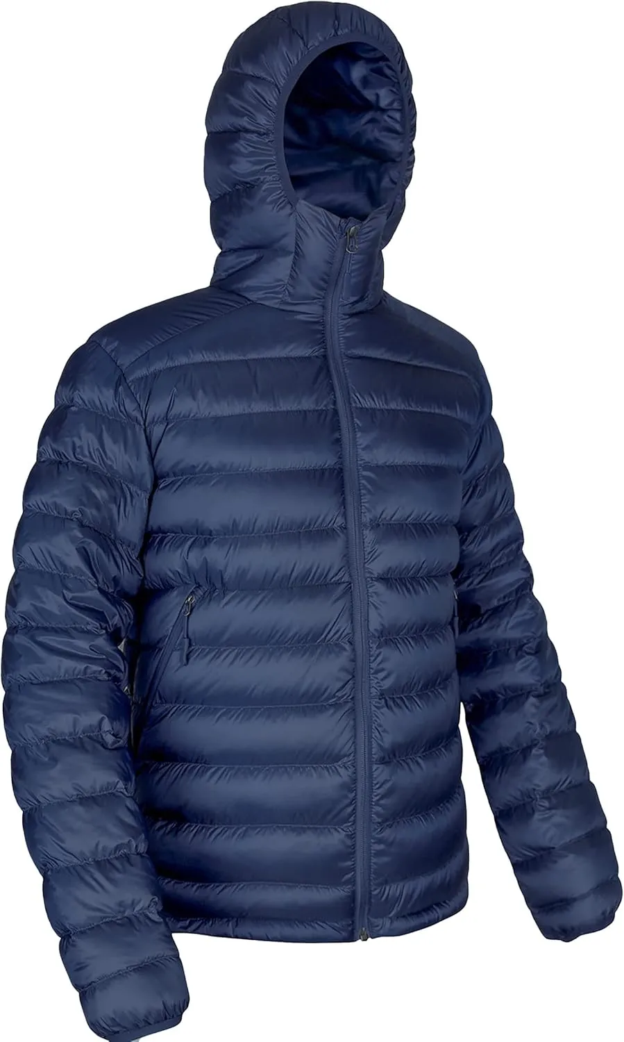 Bakery Men's Down Jacket Hooded Packable Down Puffer Jacket Lightweight Water-Resistant Insulated Down Jacket