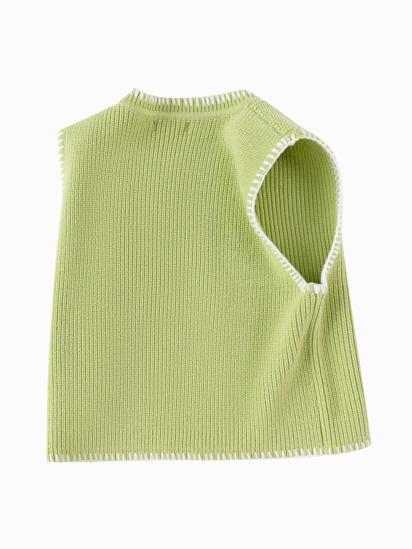 Balabala Children's Vest Embroidered Knit Sweater Girls'2025 Spring New Arrival Knitwear