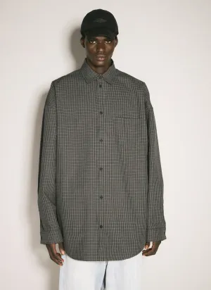 Balenciaga Checked Outerwear Shirt