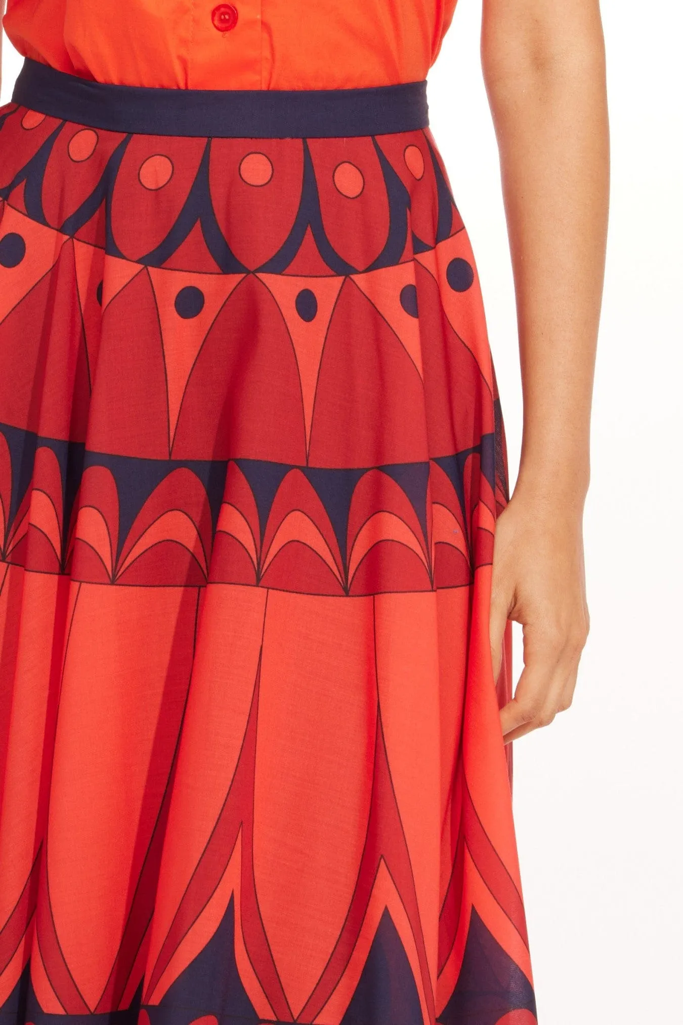 flared silhouette Sinead Maxi skirt - Neptune