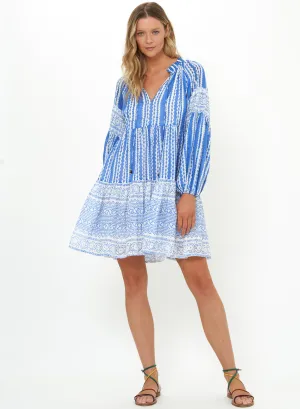 Balloon Sleeve Short Ziggy Blue Breeze Flow