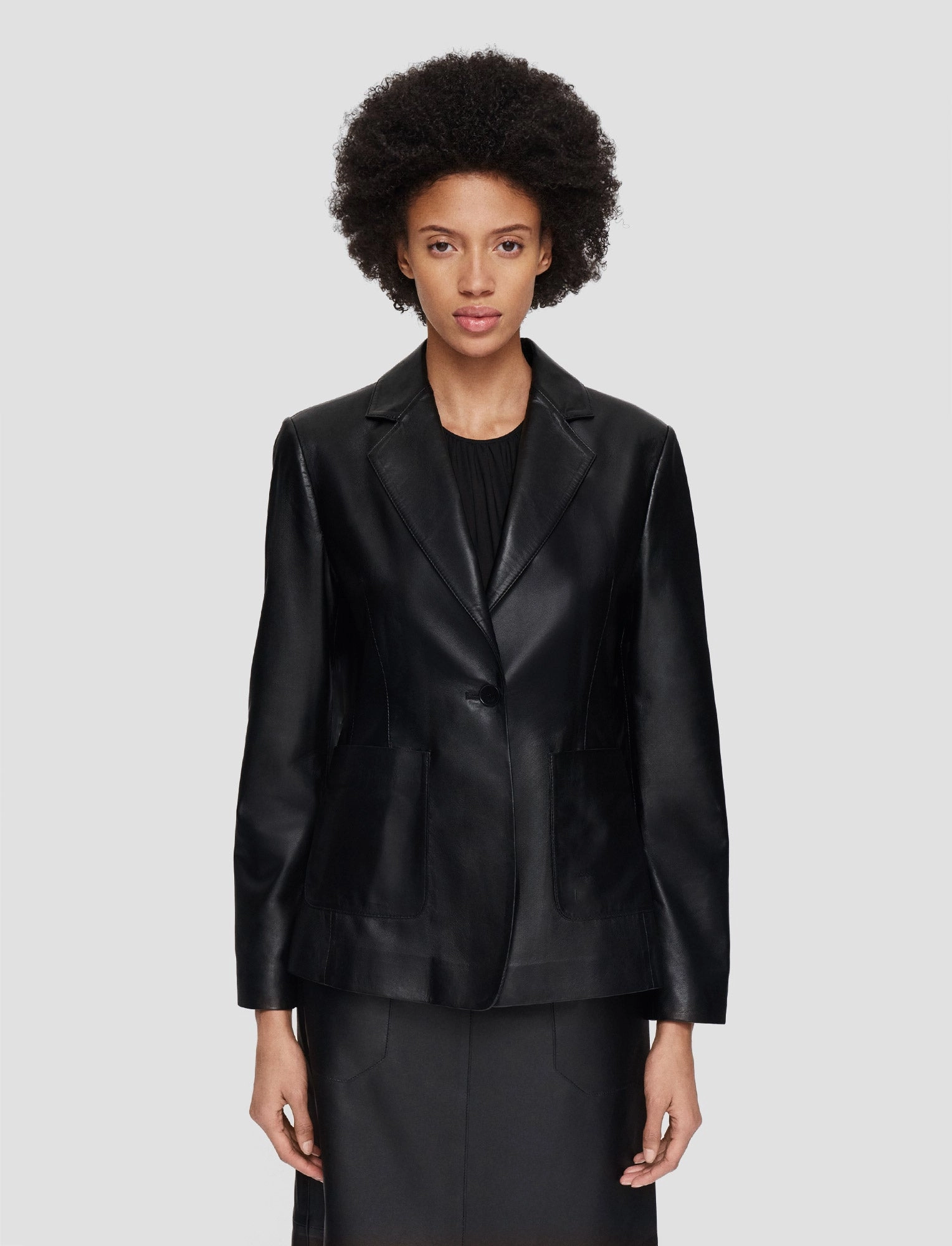 Compression Panels Glenview Nappa Leather Jacket