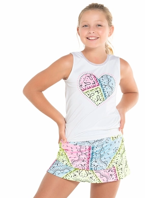 Bandanna Love Tie Back Tank FadeResistantTechnology