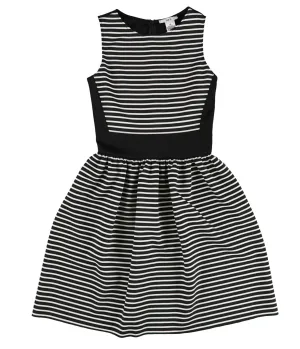 Bar Iii Womens Striped Fit & Flare Shift Dress