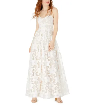 Bcx Womens Embroidered Floral Fit & Flare Dress