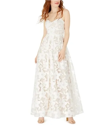 Bcx Womens Embroidered Floral Fit & Flare Dress