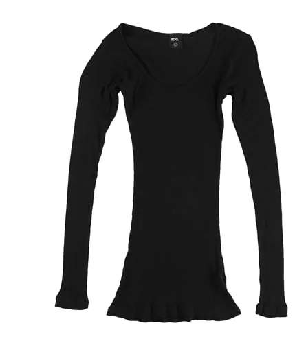 Bdg Girls Solid Ribbed Basic T-Shirt