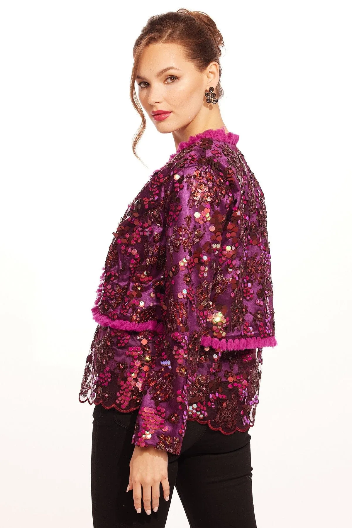 Trail To Town Good Material Beekette Jacket - Berry Razzle