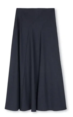 Layered Hem Beige Grey Doris Plaid Skirt W-22382