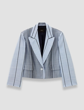 Berlier Embroidered Stripes Jacket Rain Protection Cold Wind