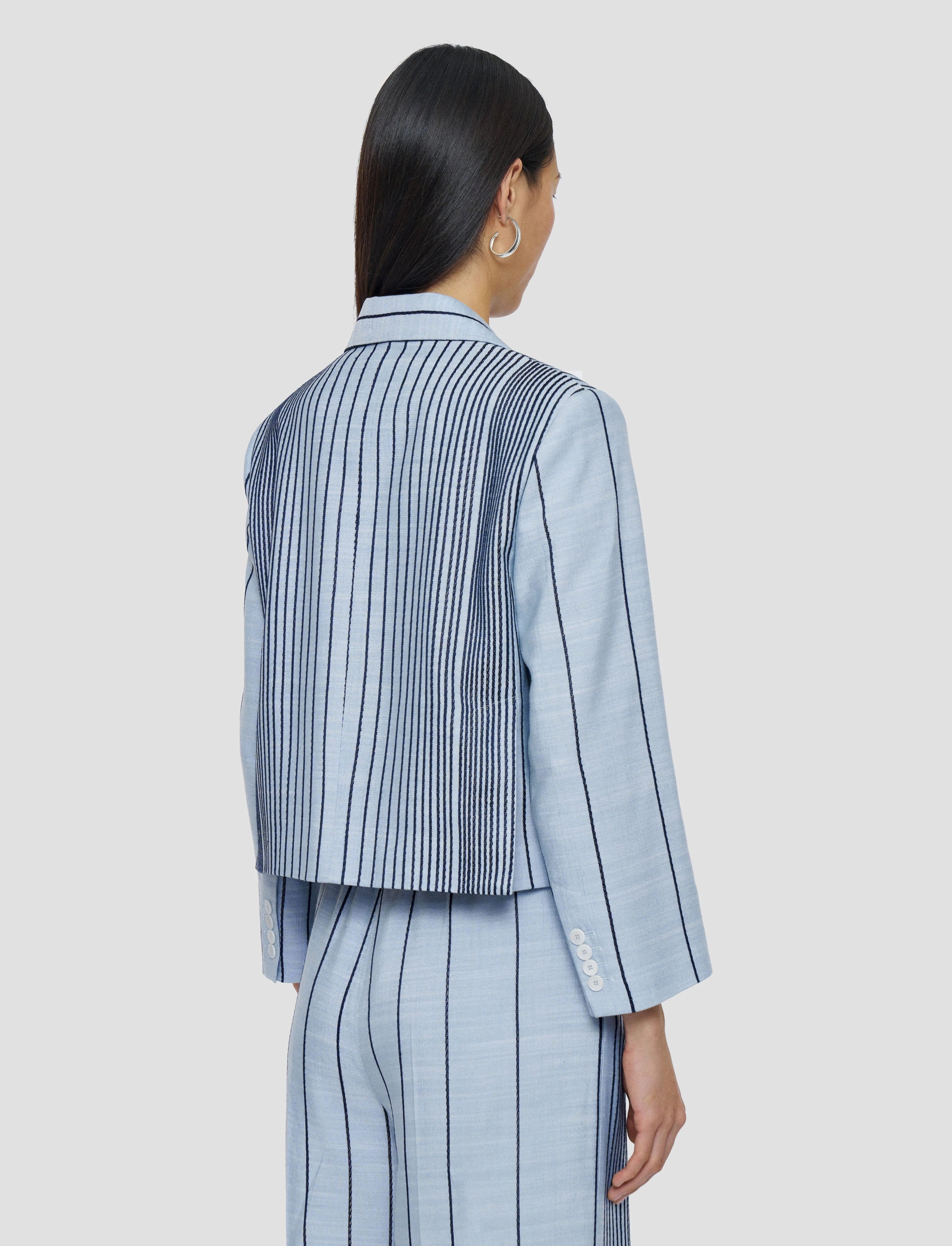Berlier Embroidered Stripes Jacket suitable for casual sports