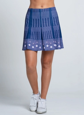 Berry Ditsy Skort-long 17.25" Corduroy texture Trendy Design