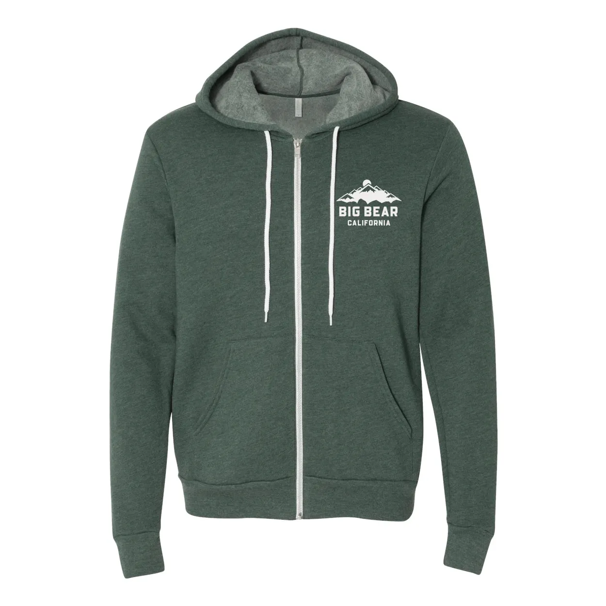 Big Bear Lake Mountain - Zip Up Hoodie