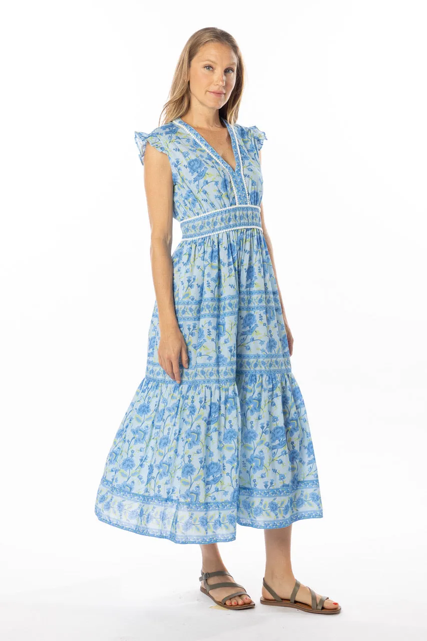 Bindu Celine Midi Provence Timeless Waist Fit