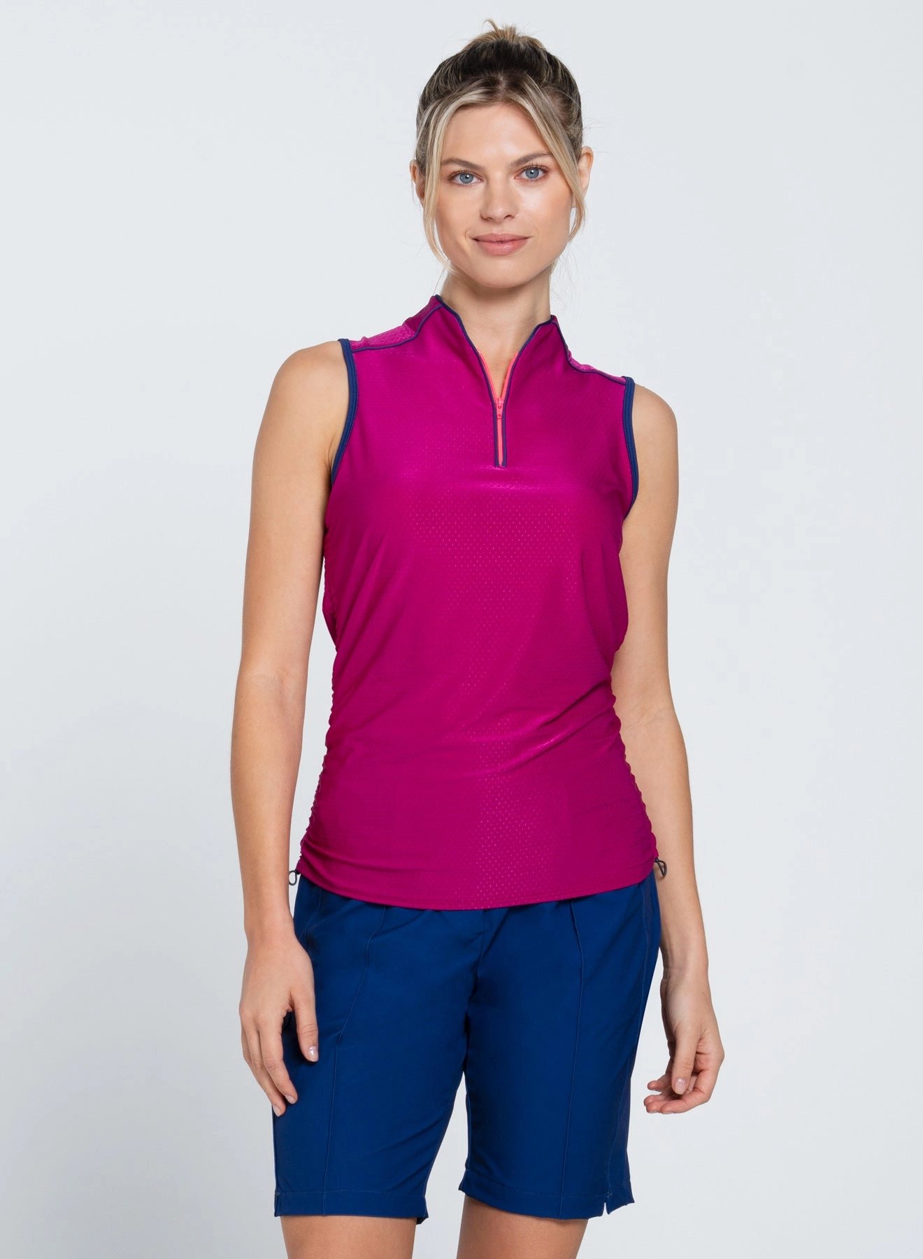 On Par Zip Tank Sporty T-shirt Versatile Base Layer