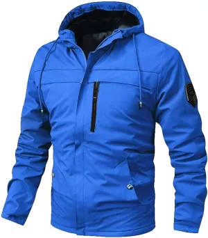 Birthday Gift Ideas Fashion Casual Solid Color Hooded Thick Zipper Pocket Thick Coat Thick Jacket Work Shirts for