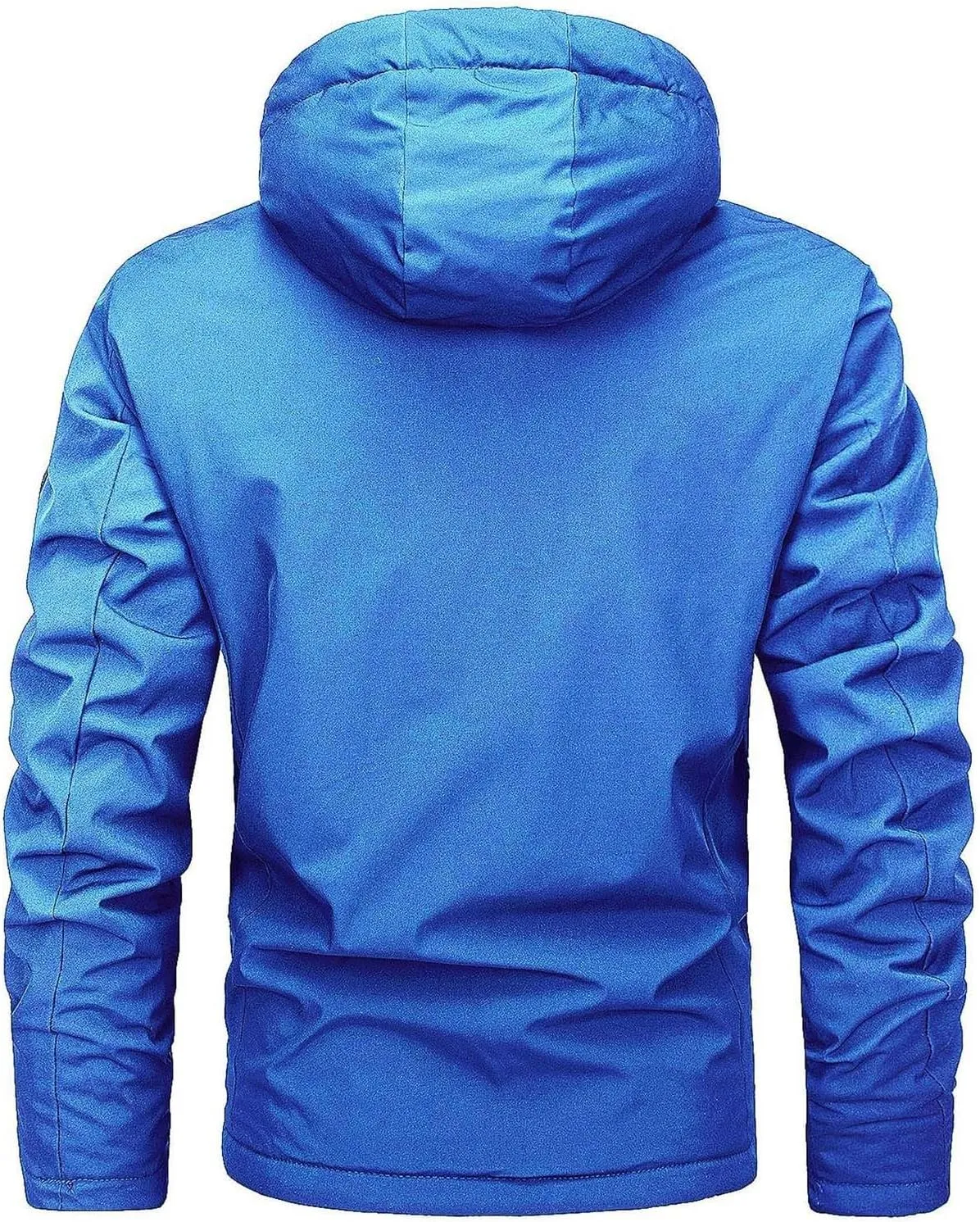 Birthday Gift Ideas Fashion Casual Solid Color Hooded Thick Zipper Pocket Thick Coat Thick Jacket Work Shirts for
