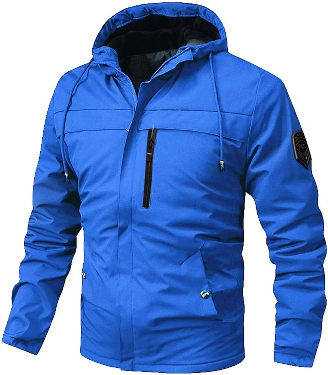 Birthday Gift Ideas Fashion Casual Solid Color Hooded Thick Zipper Pocket Thick Coat Thick Jacket Work Shirts for