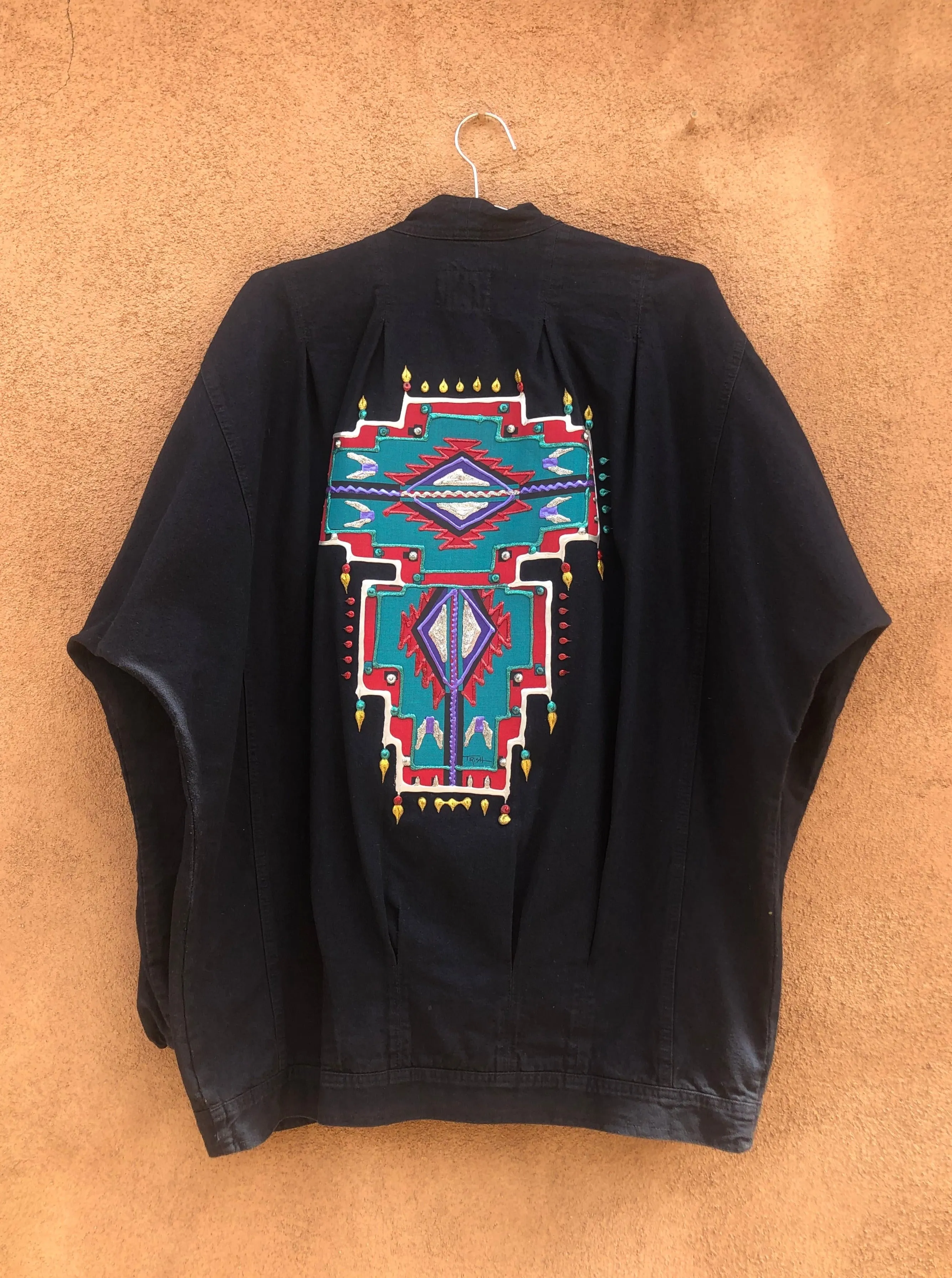 Black Sundance Puff Paint "Trish" Jacket