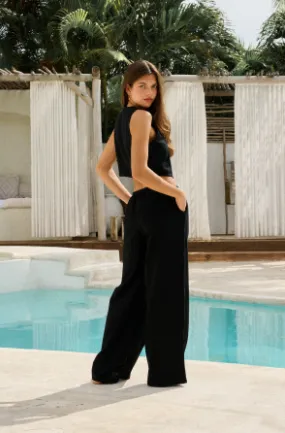 Anti Slip Waistband Everyday Ease Blanco By Nature Flowy Pants