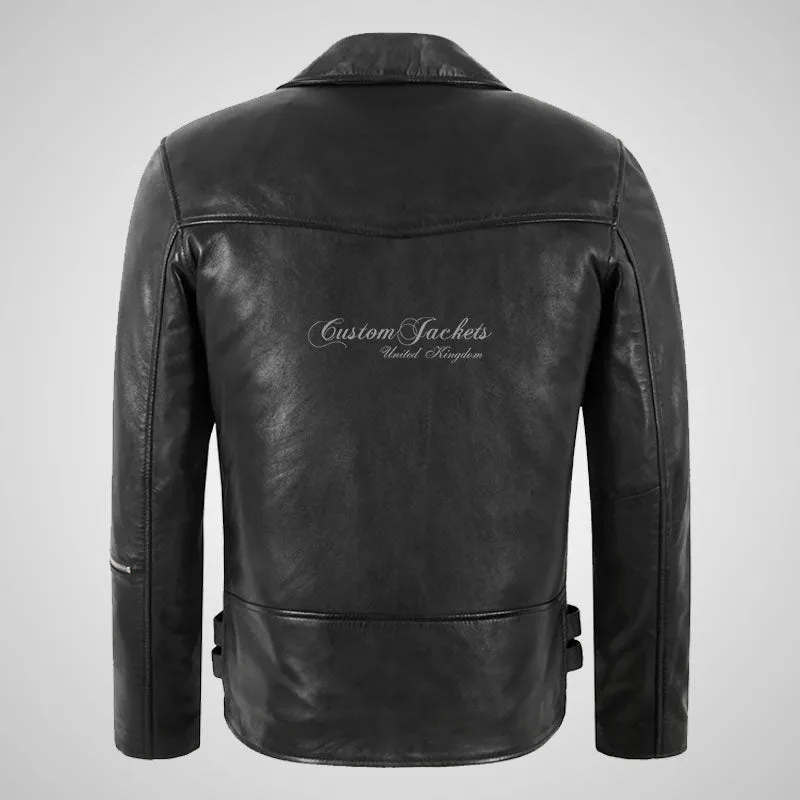 BLAZE BLACK Biker Leather Jacket For Men Soft Leather Jacket
