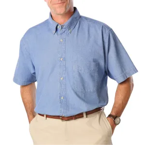 Blue Generation Men's Short Sleeve Denim Shirt