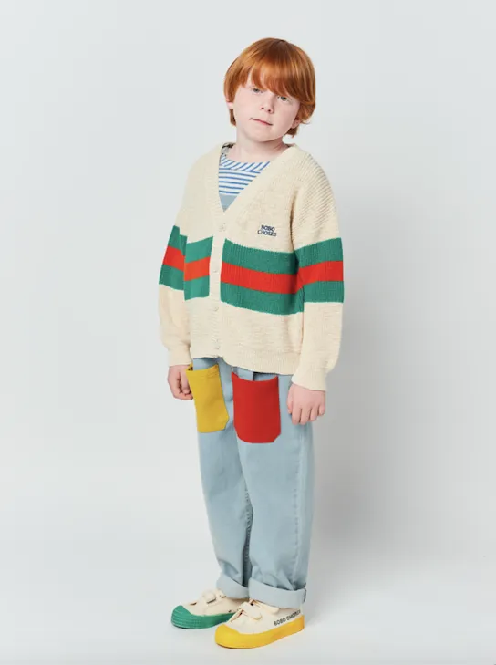 Bobo Choses Stripes Cardigan