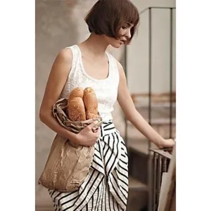 Black and White Stripe Skirt Couture Inspired
