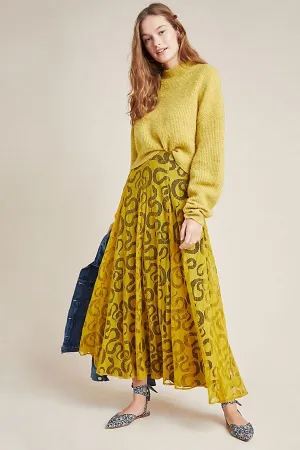 Fresh Texture Slip Resistant Waistband Daniel Skirt - Serpent Lace