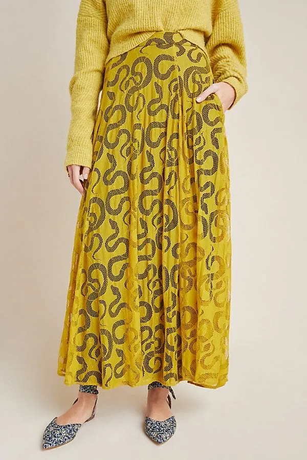 Daniel Skirt - Serpent Lace Velvet Finish Polished Style