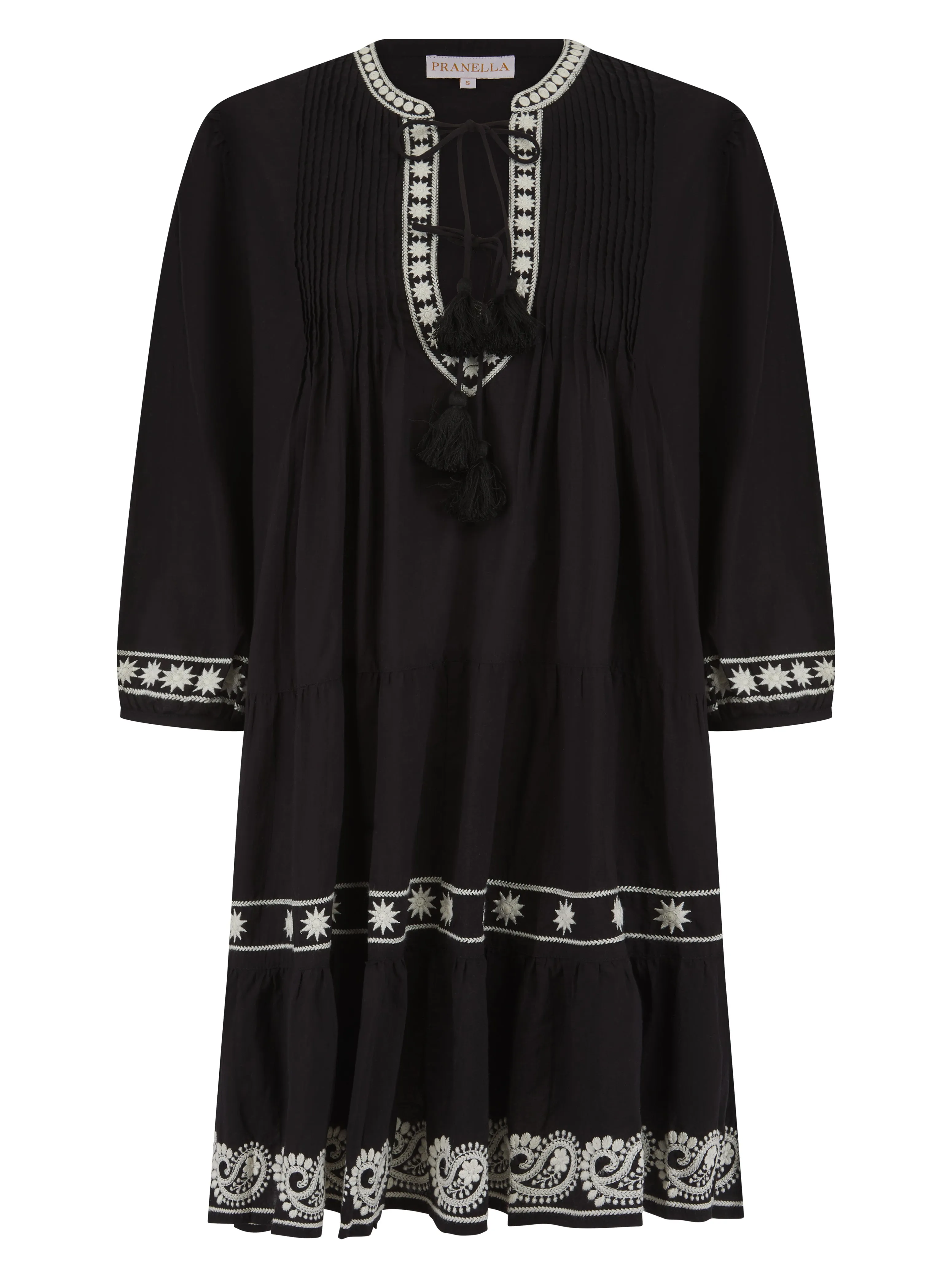 Bonbon Dress Black/Pearl Chic casual Fall Fashion