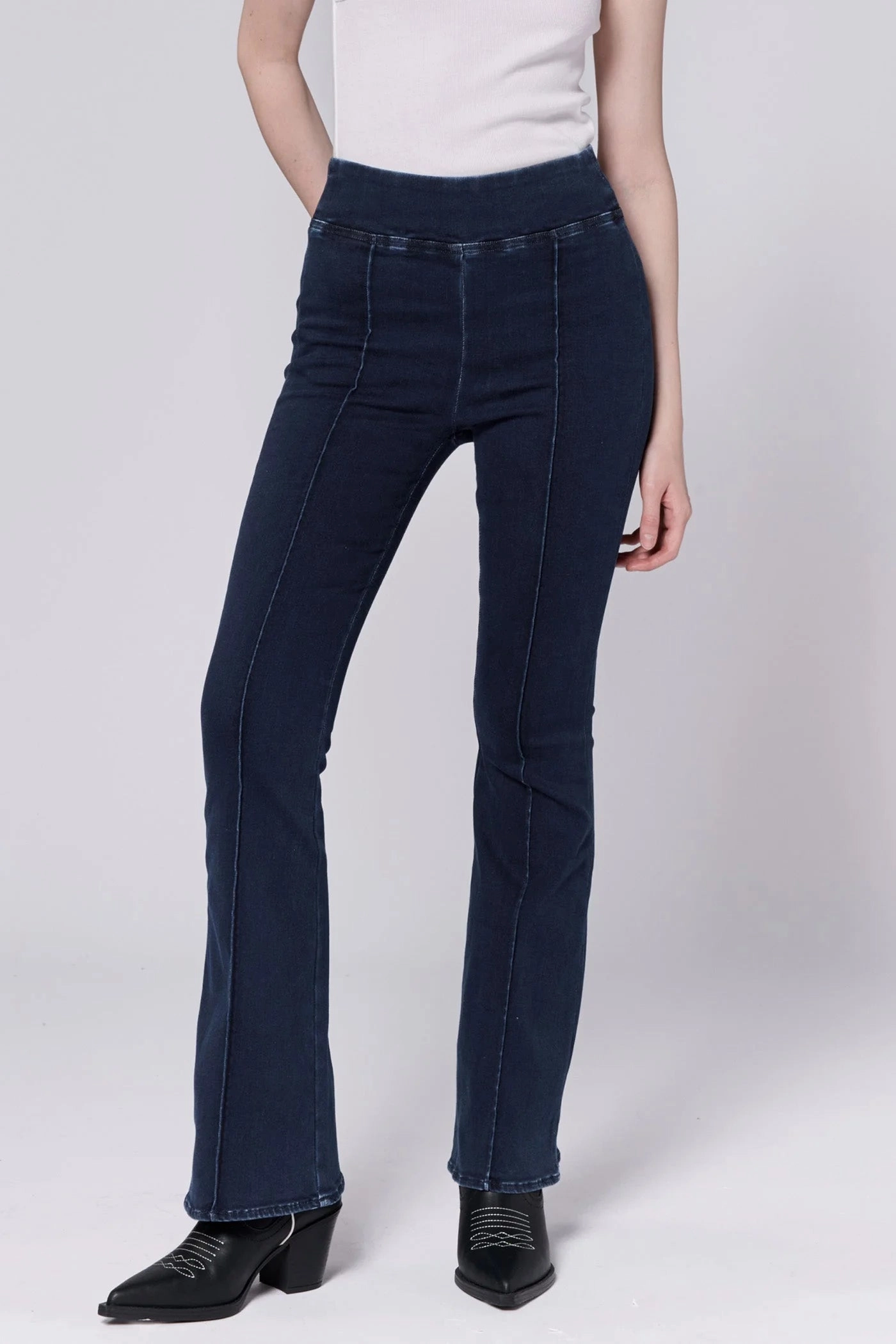 Dear John Mindy Flare Jeans in Moon Rise FrictionResistant Trim