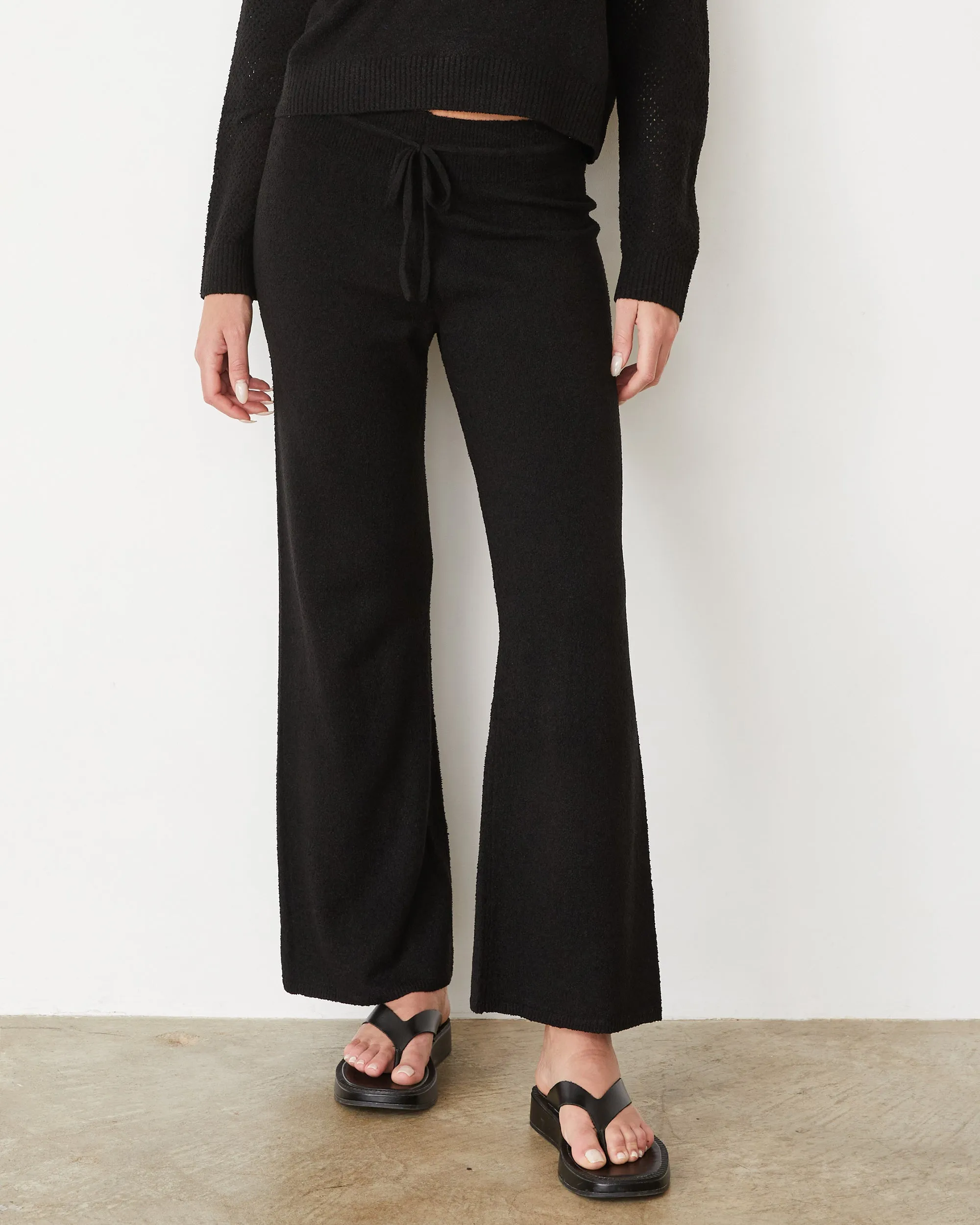 StainResistantCoating Urban Fit Boucle Knit Relaxed Pant