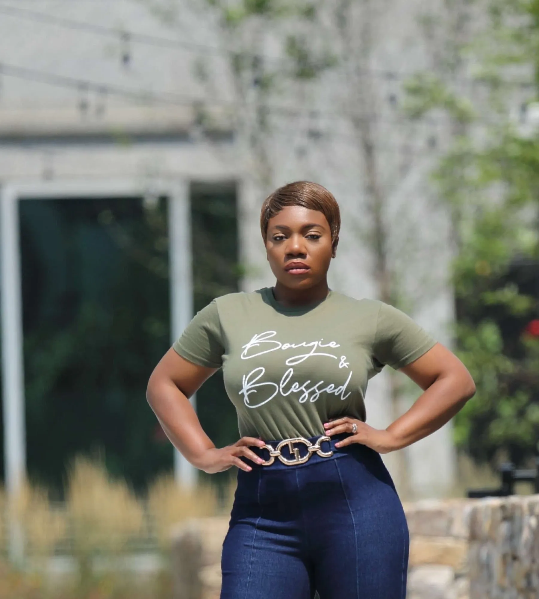Bougie & Blessed | Women's Graphic T-Shirt