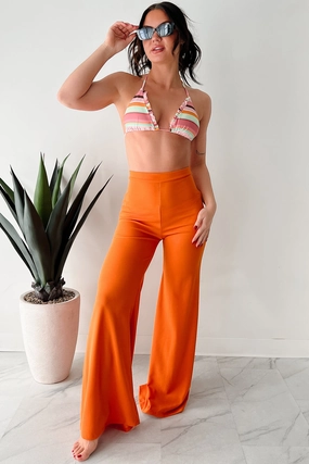 Boundless Ambition High Waist Pants (Orange) windproof Stylish Layers