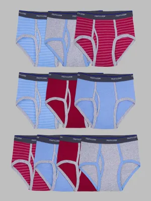 Boys' Fashion Briefs, Assorted 10 Pack