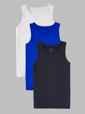 Boys' Supersoft Tank Tops, 3 Pack