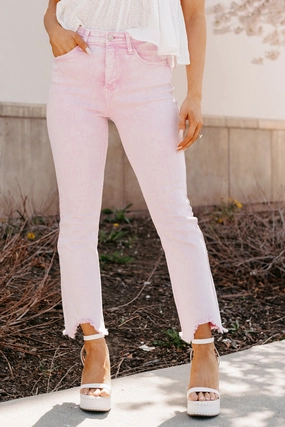 Brad Tummy Control Kick Flare Saige Jeans (Orchid) Breathable back panel
