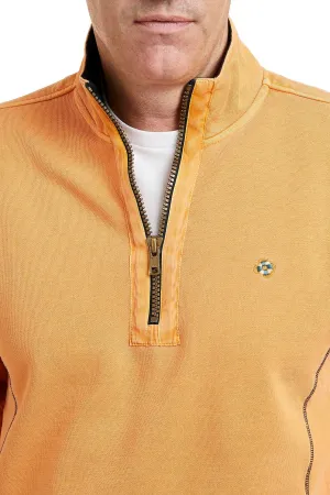 Breakwater Quarterzip Mango WaterRepellent Finish Ventilated Back Panel