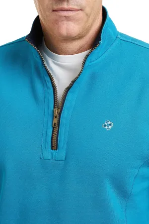CompressionFit AntiFade Treatment Breakwater Quarterzip Marine