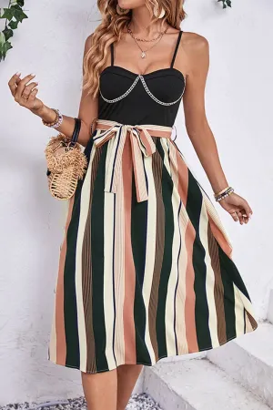 BREASTWRAP COLOR MATCHING STRAP SUSPENDER DRESS_CWDSD2895 Adjustable Straps