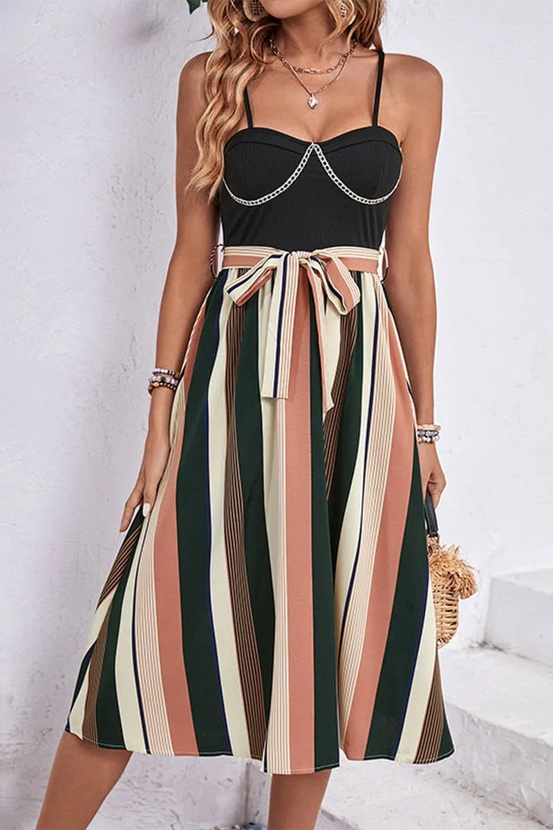 BREASTWRAP COLOR MATCHING STRAP SUSPENDER DRESS_CWDSD2895 Comfortable Layering