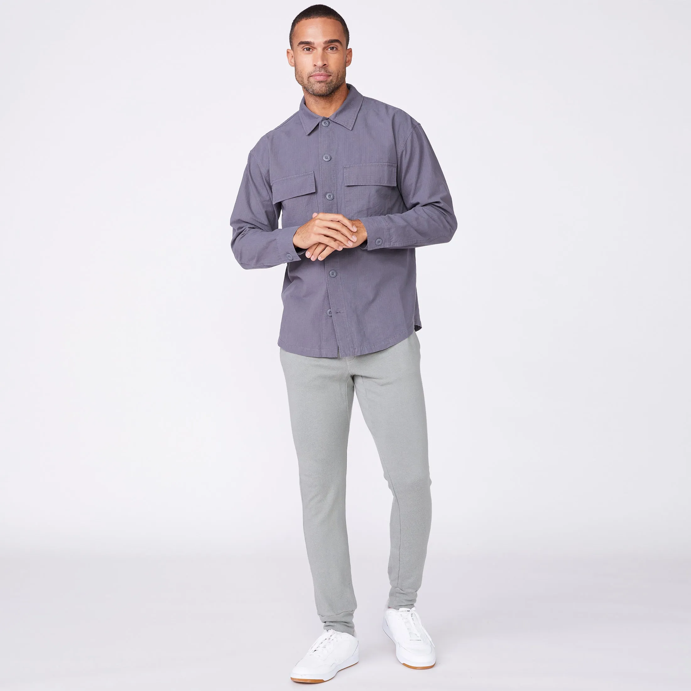 Shirt Jacket Durable Hem Stitching