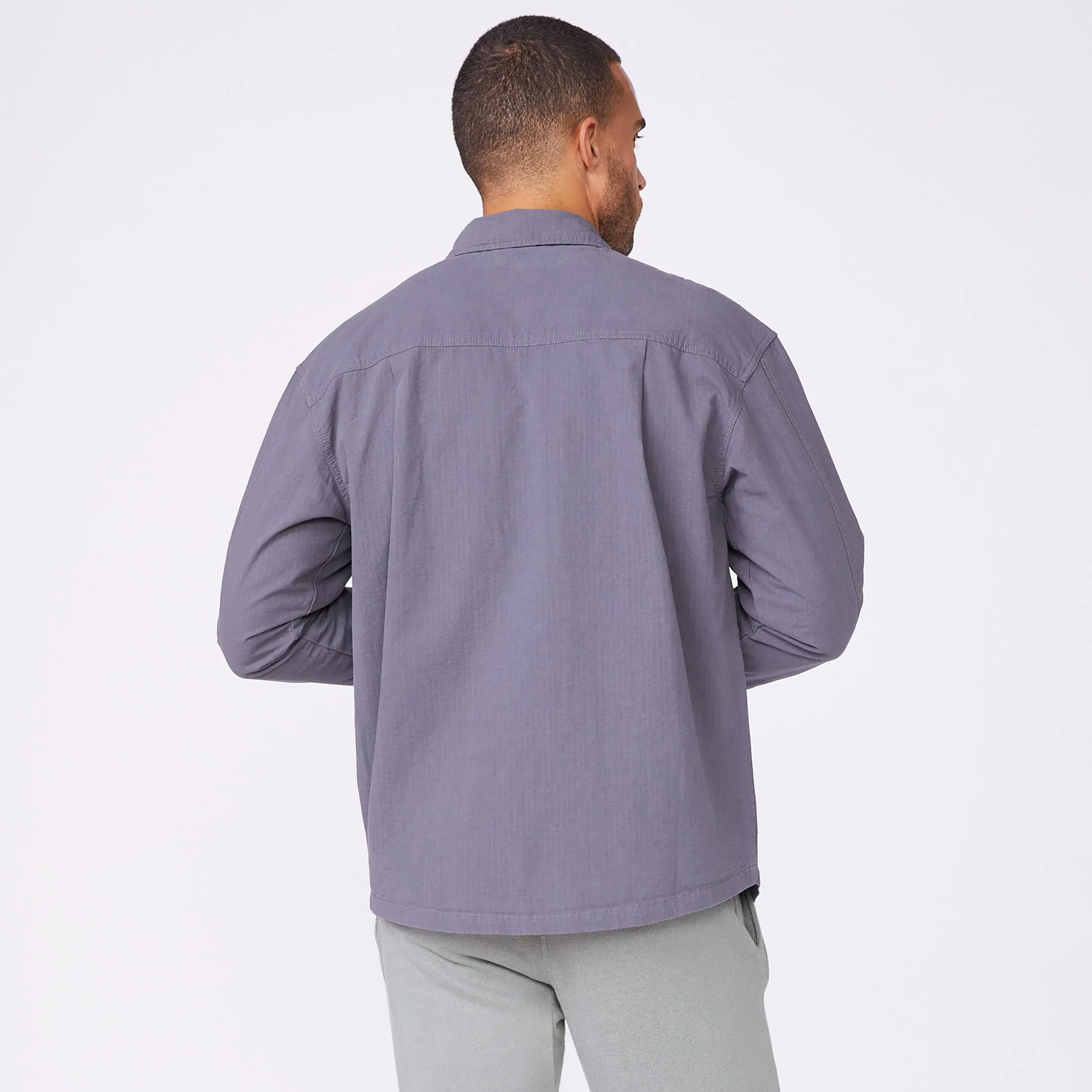 Shirt Jacket Moisture Wicking Fabric