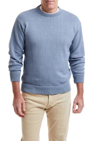 Yachtsman Crewneck Sweater Sunwashed Blue Warm Fabric LightweightDesign