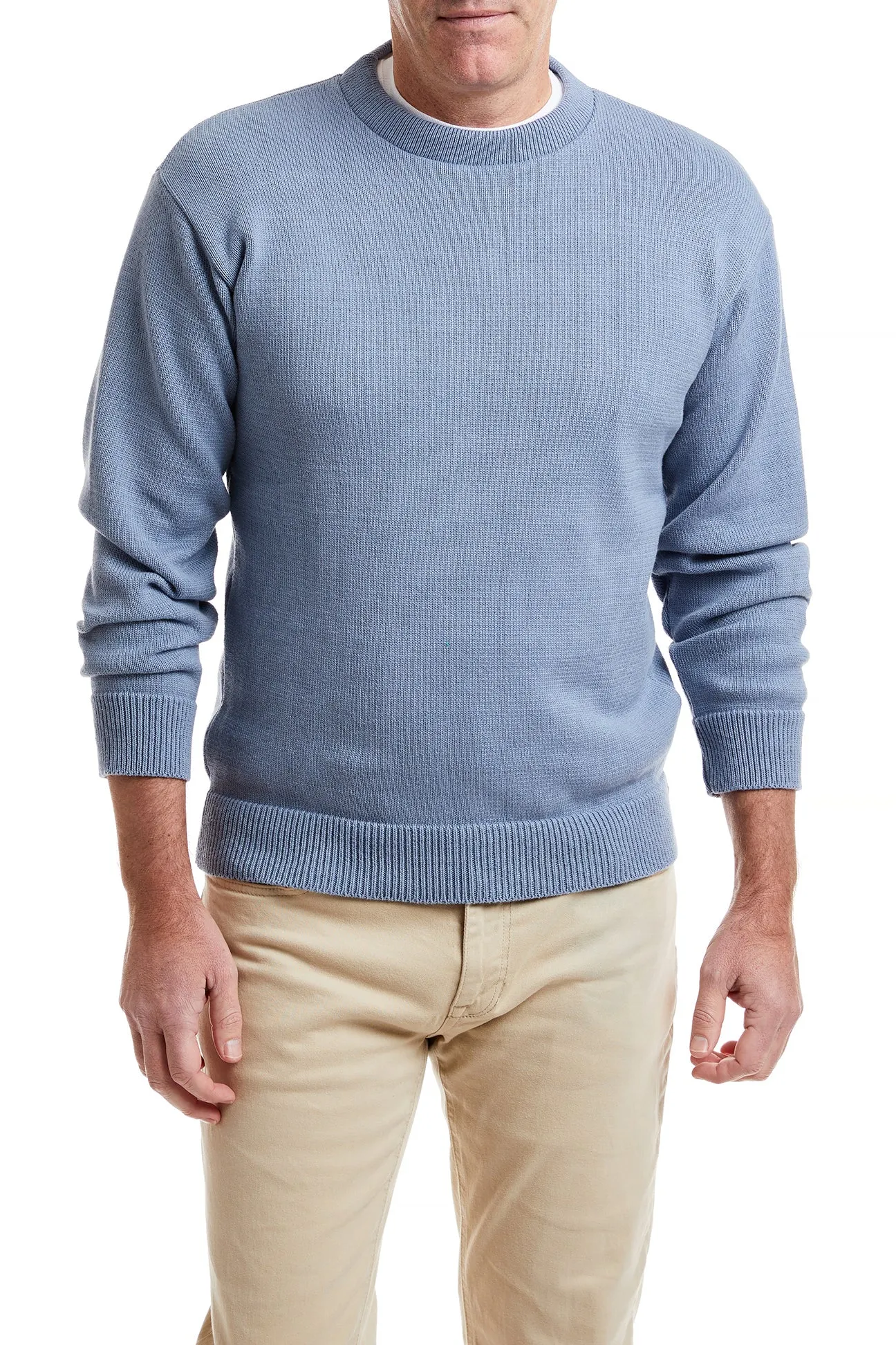 Yachtsman Crewneck Sweater Sunwashed Blue Cozy Wear