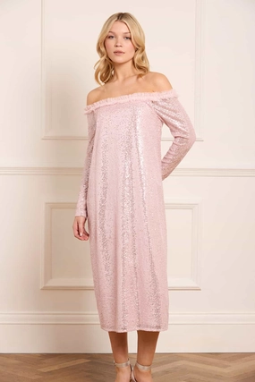 Modern-style Garden Scene Esme Off-Shoulder Ballerina Dress