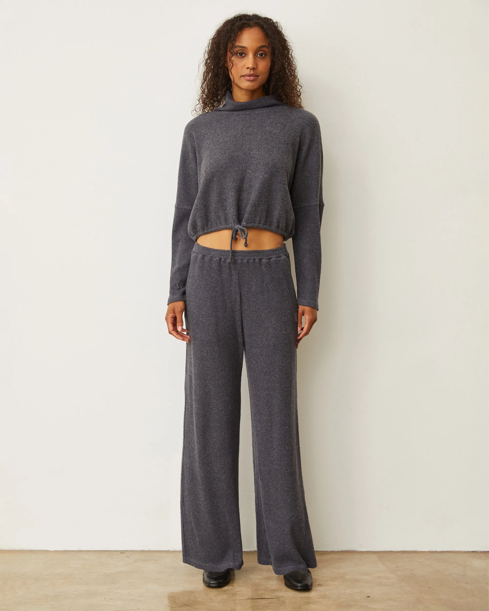 Non-Binding Fit Brushed Rib Pant