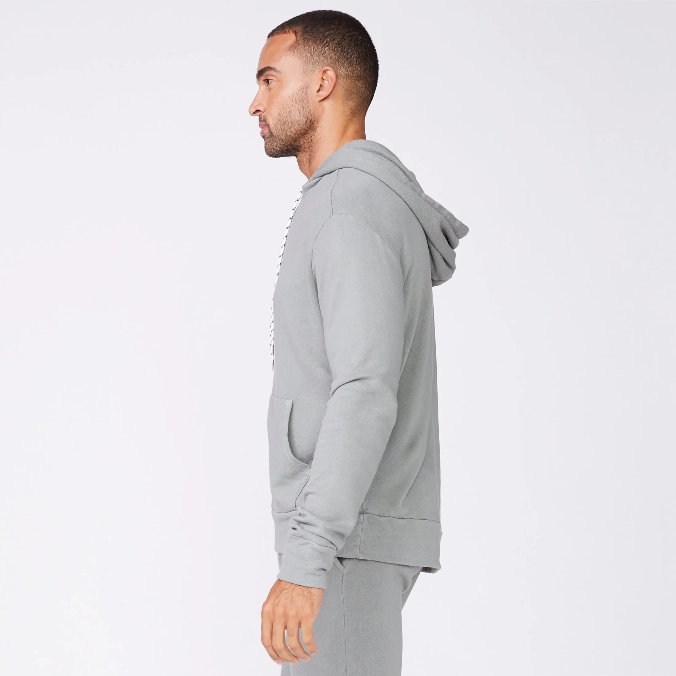 Bungee Cord Quarter Zip Hoody NonSlip Grip Tape Sport Top