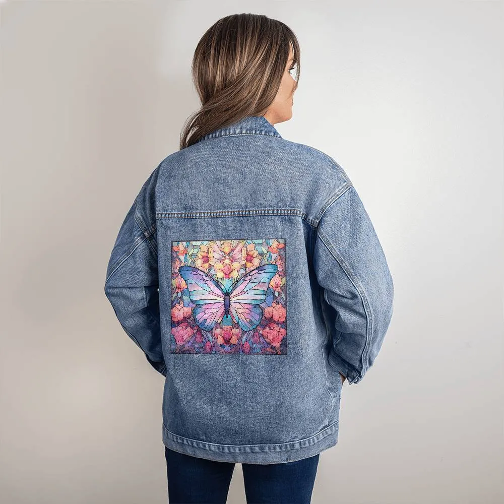 Butterfly Oversized Denim Jacket